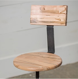 stool with back